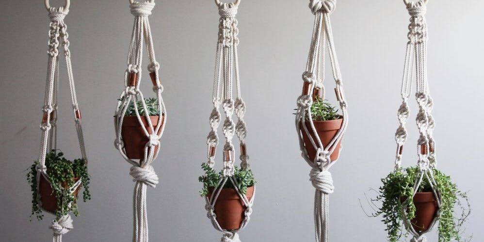 Macrame plantenhanger 1