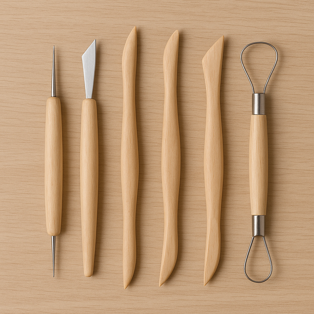 Set boetseer- en modelleringstools voor klei