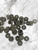 100st - Metallook schijf facet- per stuk - 10mm - #492908