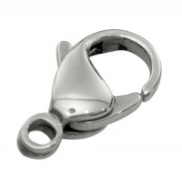 10st - Oudzilver karabijnsluiting 15mm - - #7