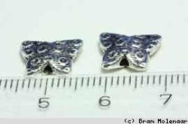 20 stuks in een verpakkking - Metalenkralen vlinder - #18532