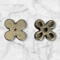 5 stuks - Schuifbedel 4 blaadjes bloem 12mm - #467602