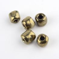 6/0 Rocailles, Iris Ronde, CoconutBrown, 4mm, Hole: 1 mm; ongeveer 450pcs / 50 gramm - #217347