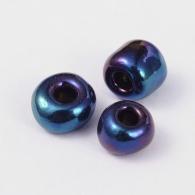 6/0 Rocailles, Iris Ronde, Kleurrijk, 4mm, Hole: 1 mm; ongeveer 450pcs / 50 gramm - #217344