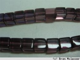 BB Blokje 4mm Amethyst - 75Stuks - #5906