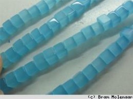 BB blokje 4mm  aqua - 10stuks - #5621