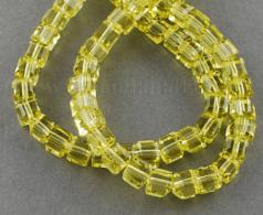 BB Blokje geel 8mm per streng 30stuks - #492273