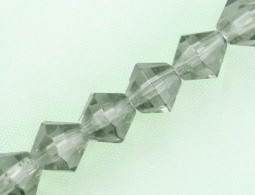 Bicone black daimond 8mm- per streng - 43stuks - #14416