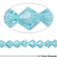 Bicones Aqua 4mm - oer streng - #11091