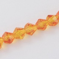 Bicones oranje 6mm - per streng - #11296
