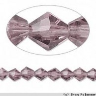 Bicones Paars 4mm per streng - #11278