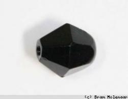 Bicones zwart per streng 8mm - 37-39stuks - #492263