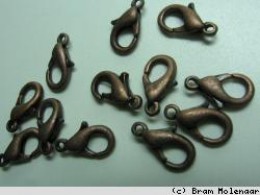 Bronzen karabijnsluiting 14mm - #19584