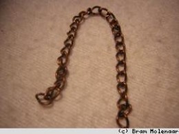 Bronzen verlengketting 10cm - 10 stuks - #196