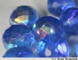 Facetkralen Donkerblauw AB 10mm - #5878