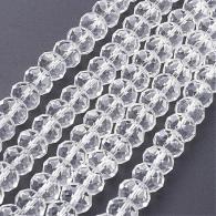 Facetkralen rondell Crystal  6*4mm - per streng 100st - #72378