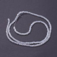 Facetkralen rondell crystal AB 2*3mm - 190t - #215573