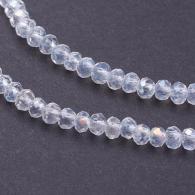 Facetkralen rondell crystal AB 2*3mm - 190t - #215573