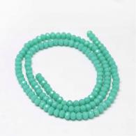 Facetkralen rondell Turquise 4*3mm - 139st - #215568