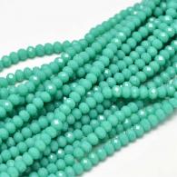 Facetkralen rondell Turquise 4*3mm - 139st - #215568