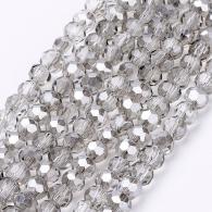 Facetkralen rondell zilverkleur 4*3mm - 139st - #215572