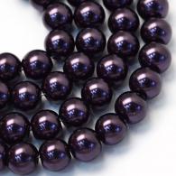 Glasparels per streng, CoconutBrown, 4 ~ 5mm, Hole: 1 mm; over 210pcs / strand, 31.4&amp;quot; - #217340