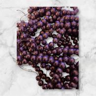 Glasparels per streng, paars , 8 ~ 9mm, Hole: 1 mm; over 105pcs / strand, 31.4&amp;quot; - #520745