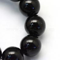 Glasparels zwart 12mm per streng - #492269