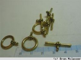 Gouden kapitelslotje 1 per 5 stuks - #226