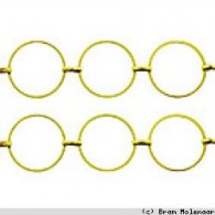 Jasseron antiek goud kleur 10mm - 1 meter (78620829) - #15809