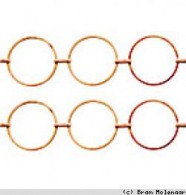 Jasseron antiek koper 20mm - 1 meter (78680829) - #15807