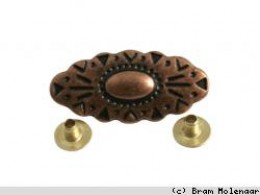 JolieStyle Bronskleur inslag ovaal 34*16mm - #6244