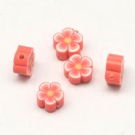 Klei kralen bloem kralen- 20 stuks - 6x4mm - #189986