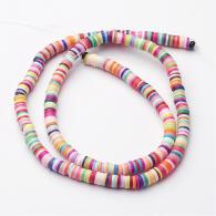 Klei kralen mixed colour string 5x1mm - 380-400stuks - #189971