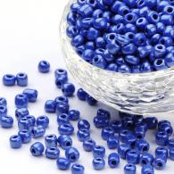 Luster blauwe Rocailles 2mm per 50gram - #492233