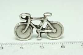 Metalen bedel fiets - #7911