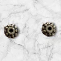 Metalen kralen zilver bloem klein 15 ST 10303-9081 - #487399