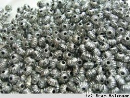 Metallook schijf bol- 100 stuks - #15989