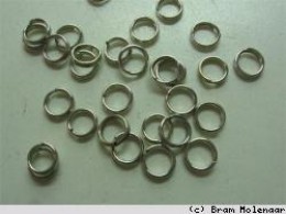OudZilver Splitring 6mm - 100 stuks - #33