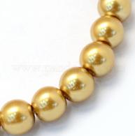 Parel glas goud 10mm - 100 stuks (81690000) - #10812