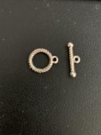 Per 5 stuks - Oudzilver kapitelslotje 4 - #427110