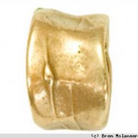 Per 5 stuks - Planet Earth Bronskleurig Broode Ring 16mm - #6767