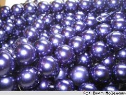 Per streng - Glasparels DonkerPaars  8mm - #17455