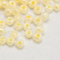 Rocailles, Ceylon, Ronde, LemonChiffon, 2mm, Hole: 1 mm; ongeveer 3000pcs / 50Gramm - #217367