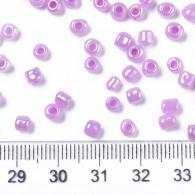 Rocailles, Ceylon, Ronde, Violet, 2mm, Hole: 1 mm; ongeveer 3000pcs / 50Gramm - #217368