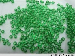 Rocailles 2mm Silverlined donkergroen  -10Gram - #5975