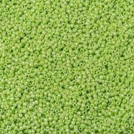 Rocailles ceylon appelgroen, 12/0, 2mm, 100g - #492143