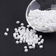 Rocailles wit 7x3x3mm - per 50gram - #12422