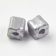 Rocailles zilver 7x3x3mm - per 50gram - #12421