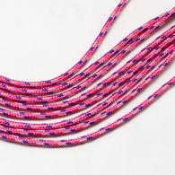 Roze/Wit/blauw paracord 2mm - per 5 meter verpakt - #77344